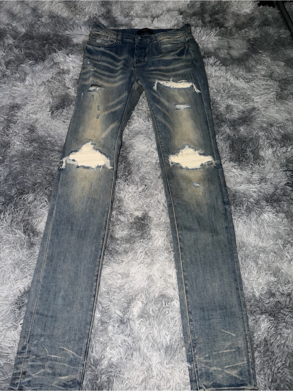Amiri Mx1 Ultrasuede Antique Indigo